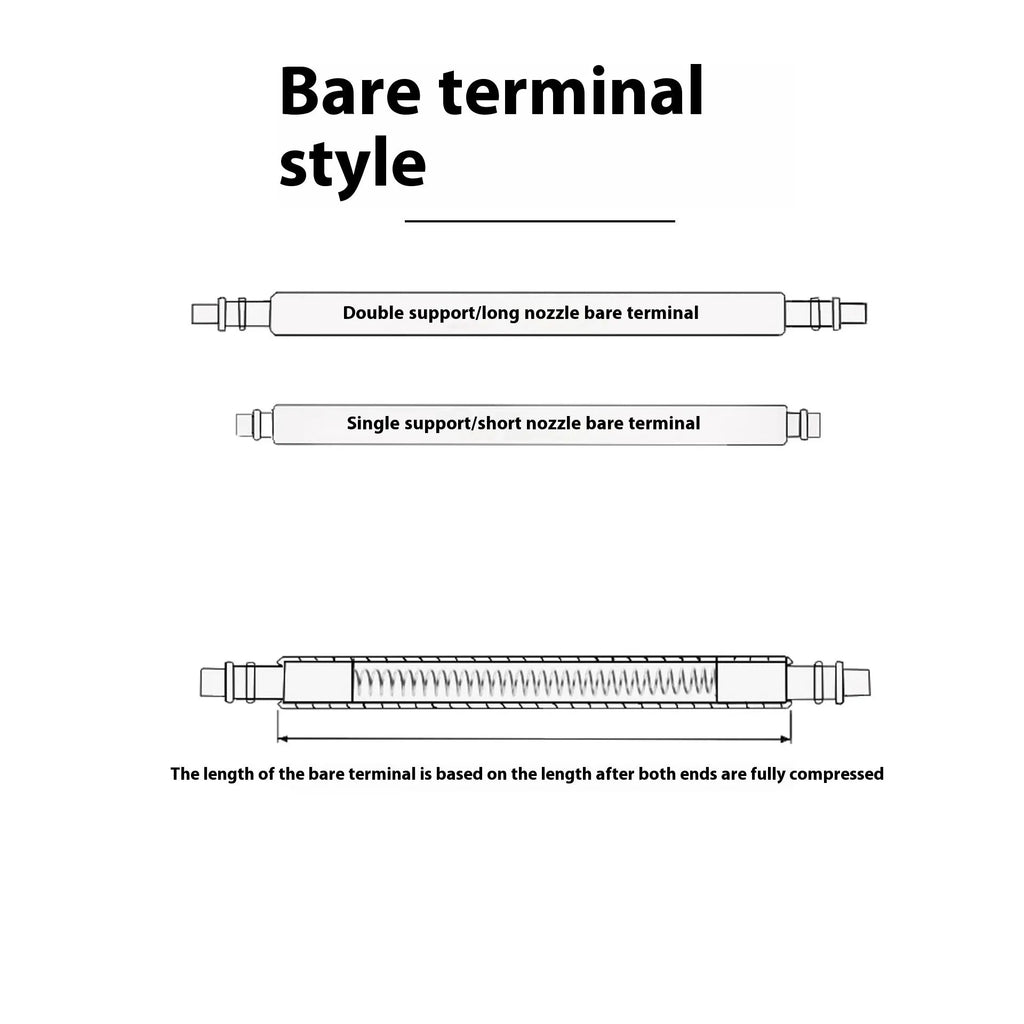 Watch spring bars and auricular tool kit for strap replacement in sizes 21mm to 26mm.
