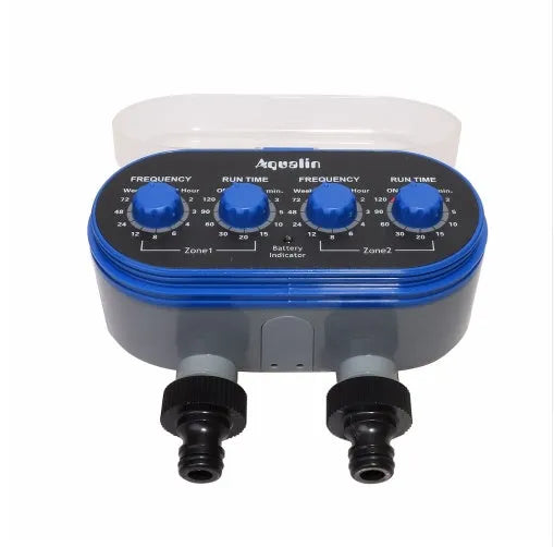 Intelligent irrigation automatic watering device dual timed controller for garden plants