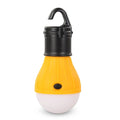 Portable hanging hook LED camping light showing compact 11cm design with three lighting modes