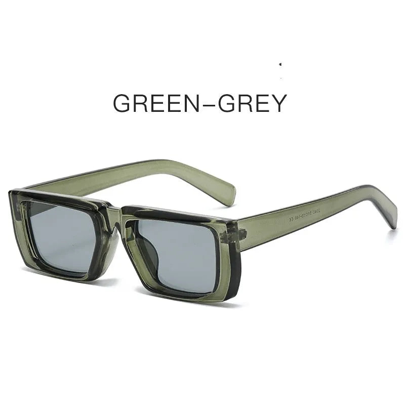 Y2K style special-shaped sunglasses with UV400 protection in multiple colour options including black, blue, and transparent frames