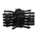 Flexible chimney brush with 600mm pole and nylon brush head for cleaning dryer pipes and range hood ducts