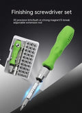 32-in-1 screwdriver set for mobile phone repair with bits organised in combination case