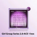 Pack of reusable false eyelash clusters made from black artificial fibre on a clear plastic tray.