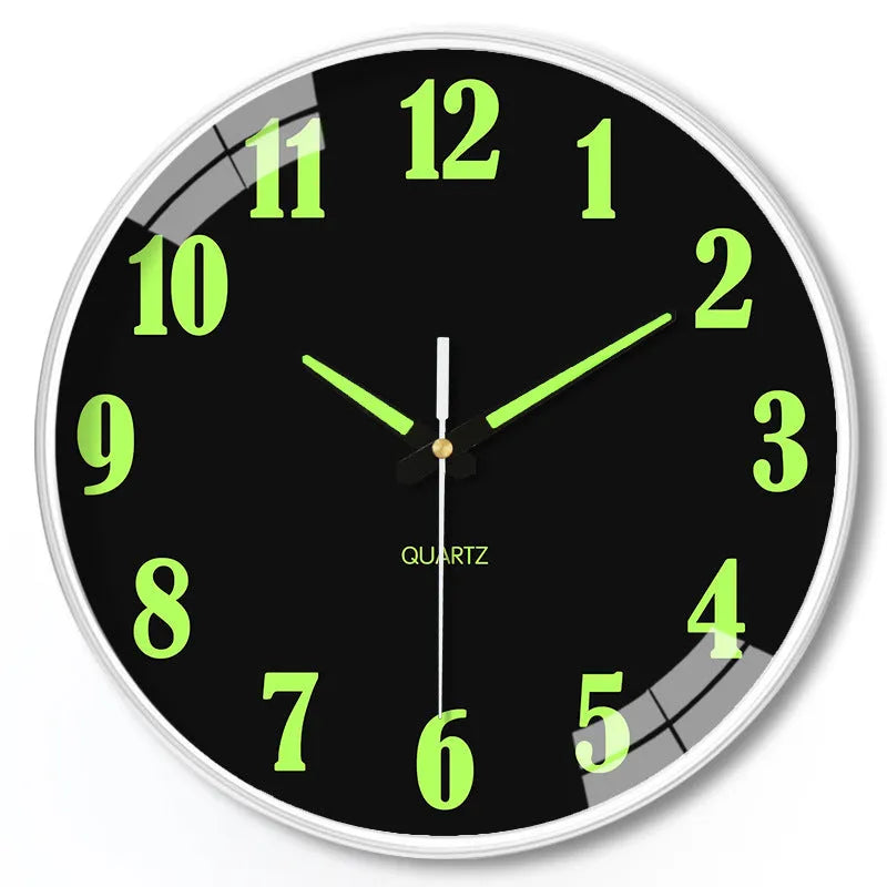 8-inch 20cm luminous wall clock with modern design for home or office use