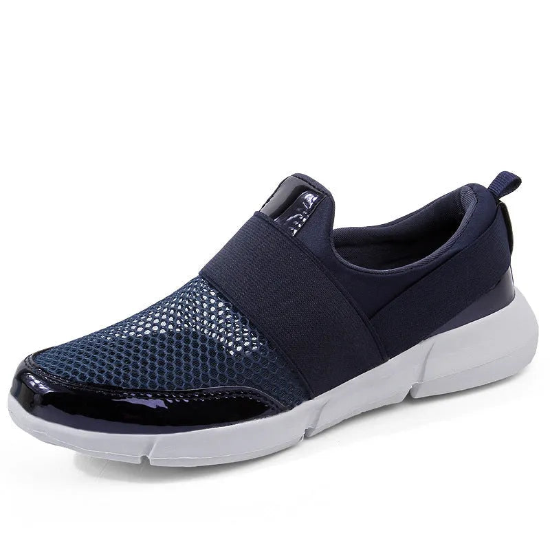 Women's lightweight sneakers with mesh inside, low tube height, and colour matching pattern in blue, black, grey