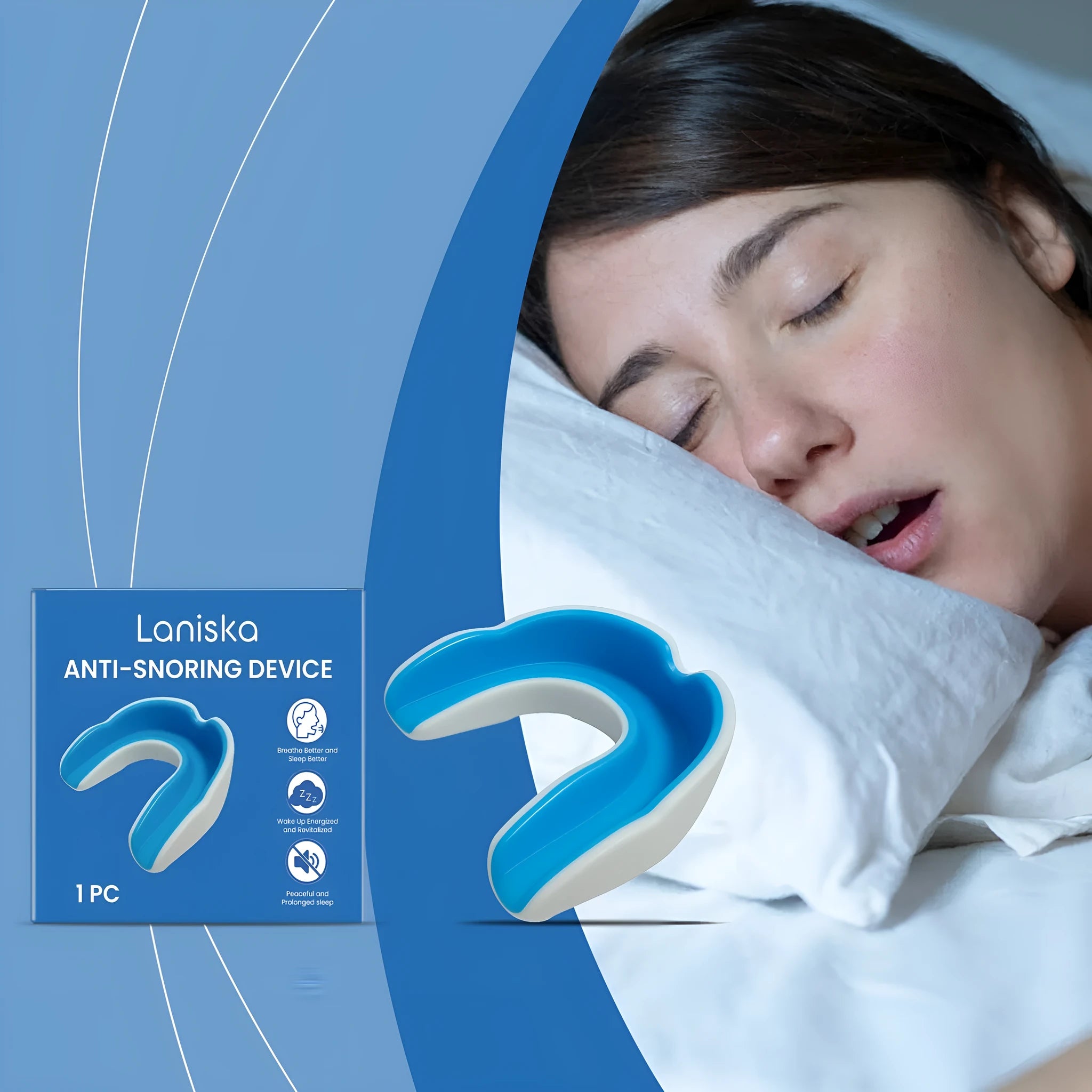 Anti-snoring stopper device for night-time sleep care in individual pack