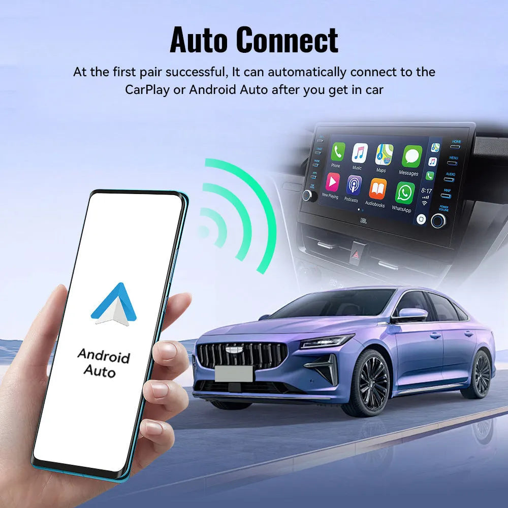 Black mini CarPlay USB interface adaptor with USB-C connector showing 26mm compact dimensions