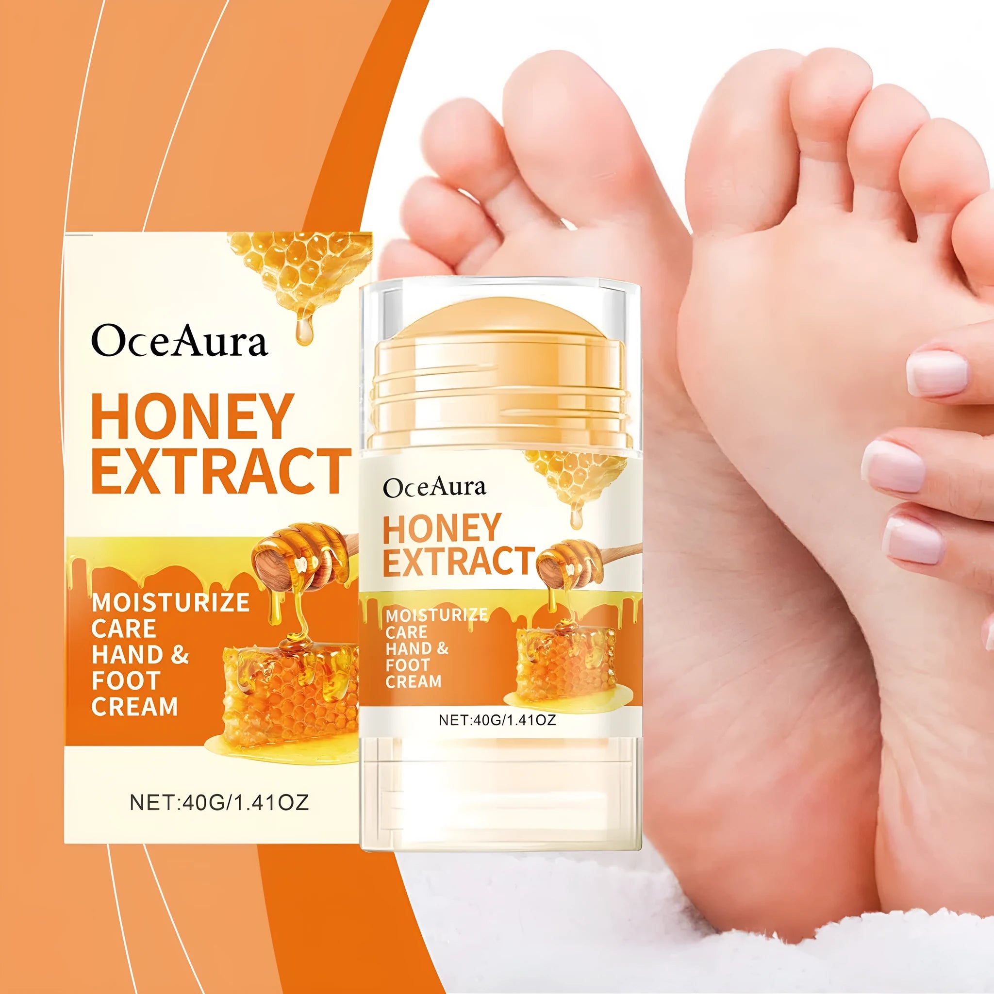 OCEAURA honey moisturising care stick 40g for heels elbows knees