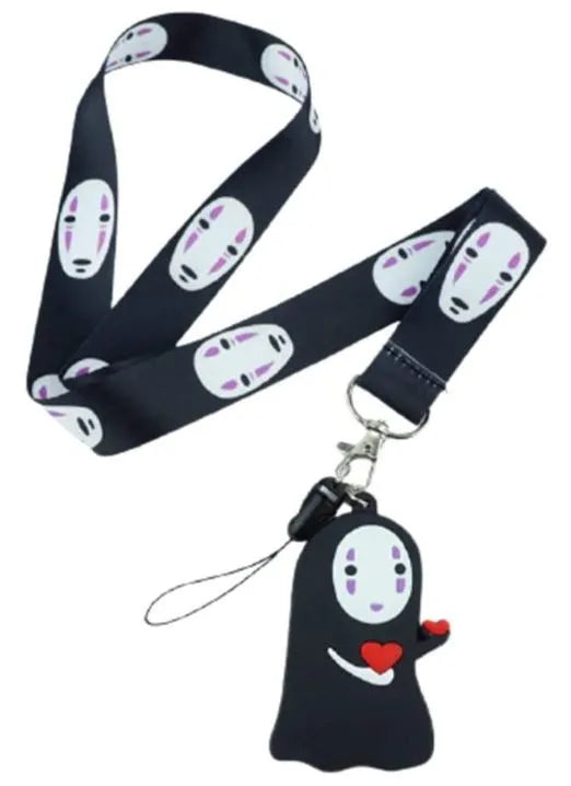 Funny lanyard with fabric neck strap, metal clip and nine printed styles for keys and ID badges