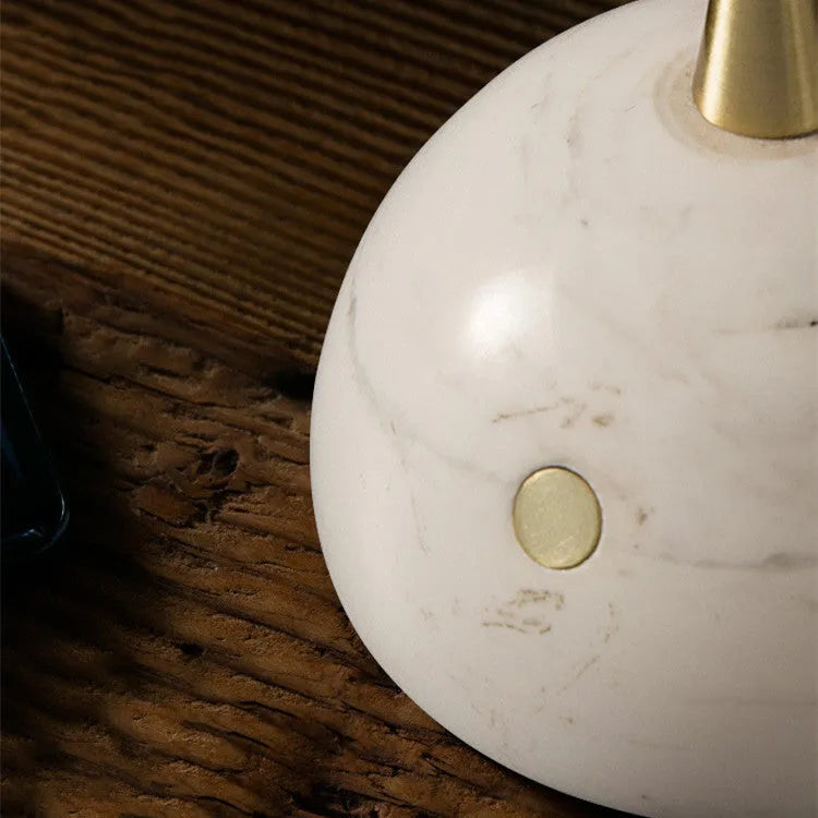 Glass lampshade dimmable desk lamp with touch switch and adjustable 6-10W LED lighting