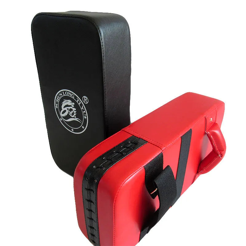 Square red taekwondo foot target for martial arts training measuring 40x20x10cm