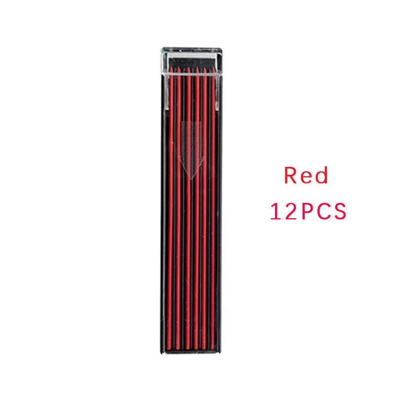 Box of 12 mechanical pencil leads in rainbow colours for 0.5mm pencils