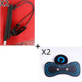 Black HQ-185 mini electric shoulder and neck massager with compact handheld design.