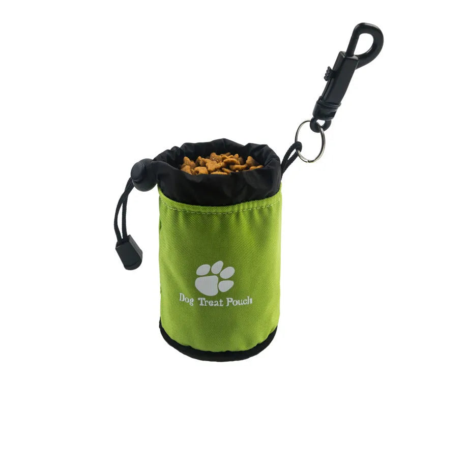Mini nylon pet snack training bag in four colour options with medium-soft construction