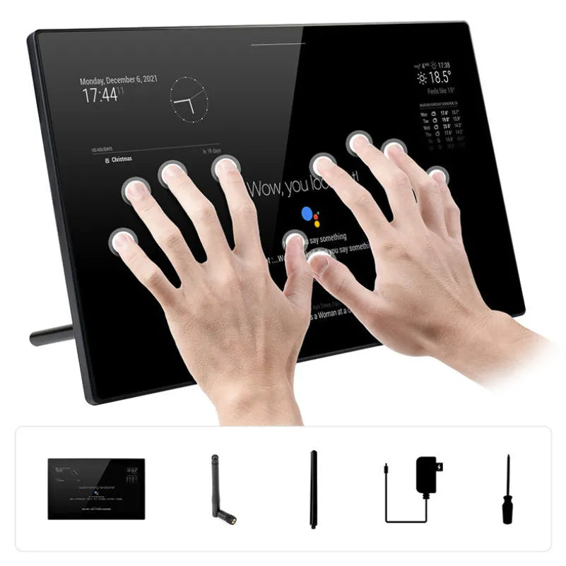 13.3-inch integrated computer voice assistant CM4 main control touch display with ABS housing and touch interface