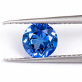 Royal blue semi-finished gemstones in heart, round, and pear shapes for jewellery making