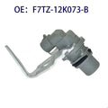 Ford F7TZ12K073B camshaft position sensor with electrical connector and mounting bracket