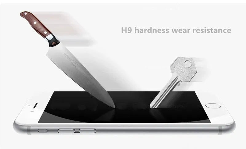 Tempered glass screen protector with 9H hardness and oleophobic coating for phone scratch protection
