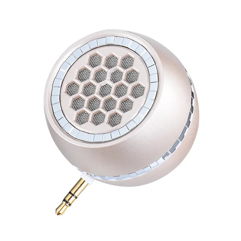Universal external amplifier speaker in black, local gold or rose gold engineering plastic casing