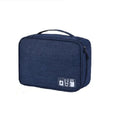 Cationic digital accessories storage bag in multiple colours with cables and mobile phone headset