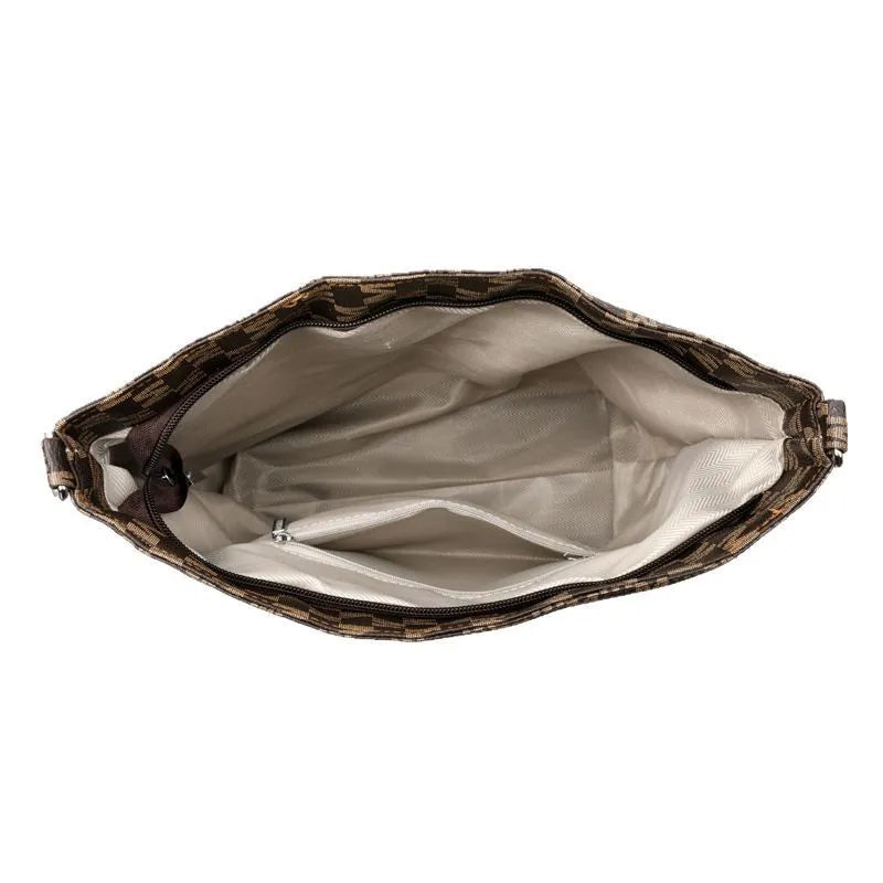 Retro dumpling-shaped PU shoulder bag in black, brown, or white with zipper change pocket