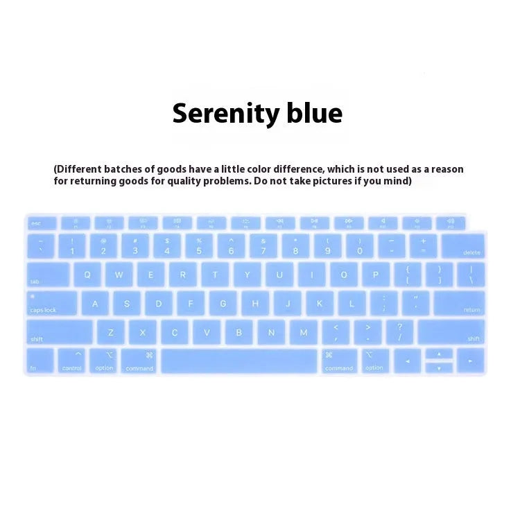 Silicone keyboard cover for MacBook Air and Pro with high-definition printed keys