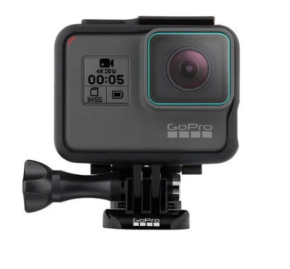 GoPro Hero 5 6 7 transparent tempered glass lens protector and LCD screen protector film set