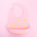 Cartoon printed silicone baby bib with waterproof and antifouling function for babies and children aged 0-6 years
