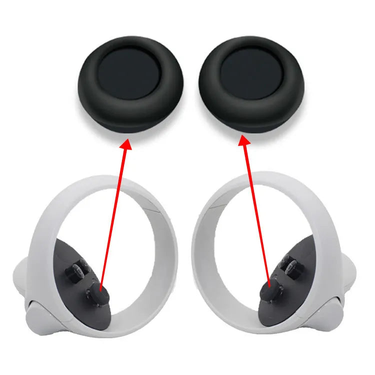 Black silicone host set with protective cover, eye mask, handle grips and button caps for streaming equipment
