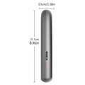 Wireless hair straightener with tourmaline ceramic plates in moon shadow grey colour