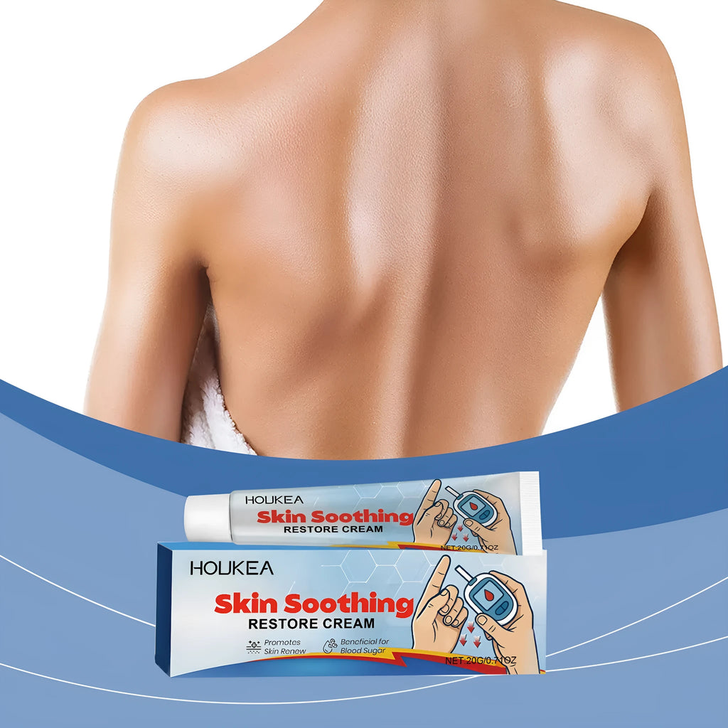 20g tube of body neck cream with botanical ingredients including mint leaf and tea tree oil