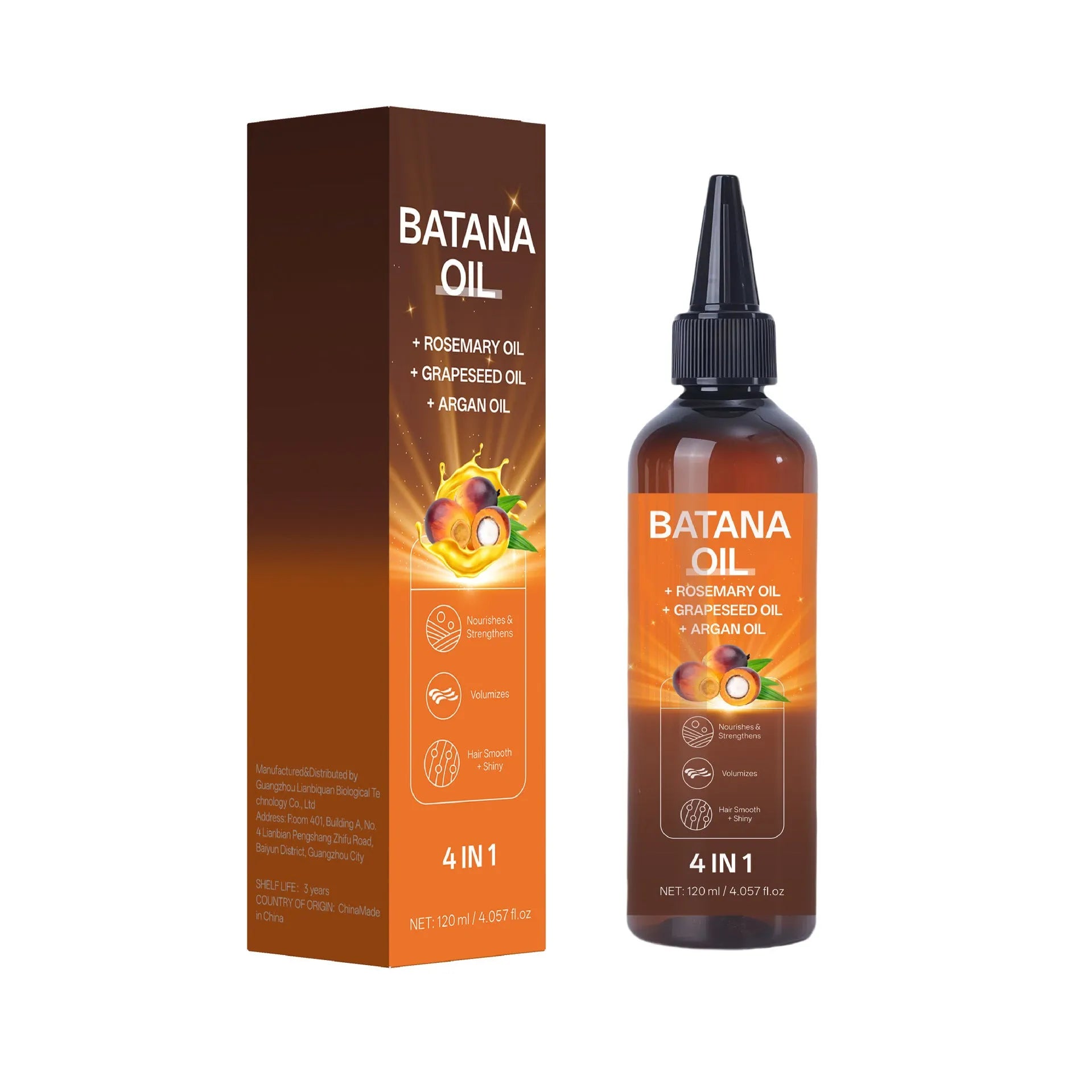Batana Styling Cream treatment oil in 40ml container for frizzy hair and split end care