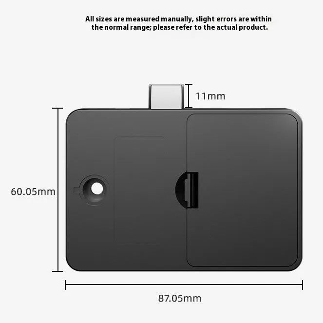 F079 removable card version punch-free drawer lock with key for household and office security