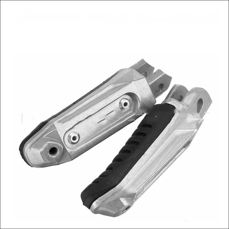 Black aluminium alloy motorcycle pedals set for Suzuki GSX1300R Hayabusa and V-Strom compatibility