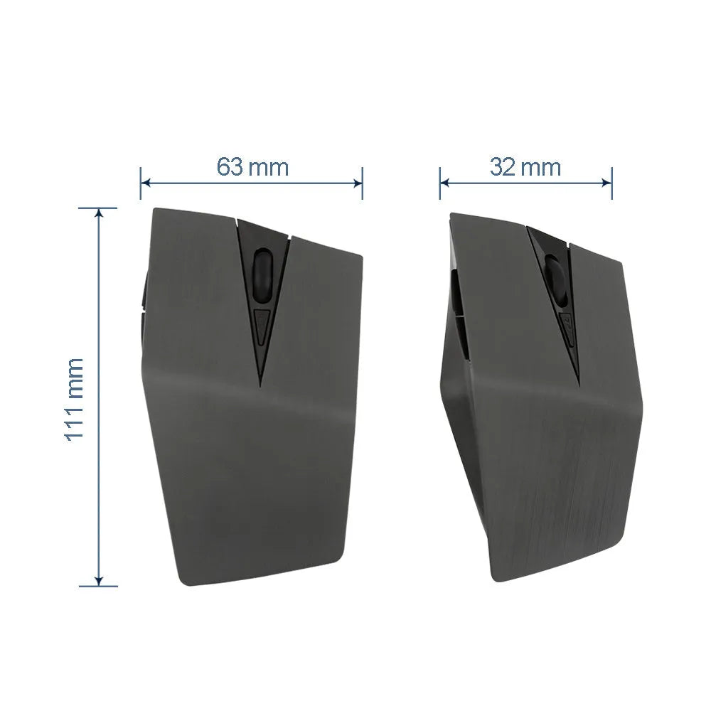 Wireless invisible mouse for laptop computers with USB receiver in gold colour option