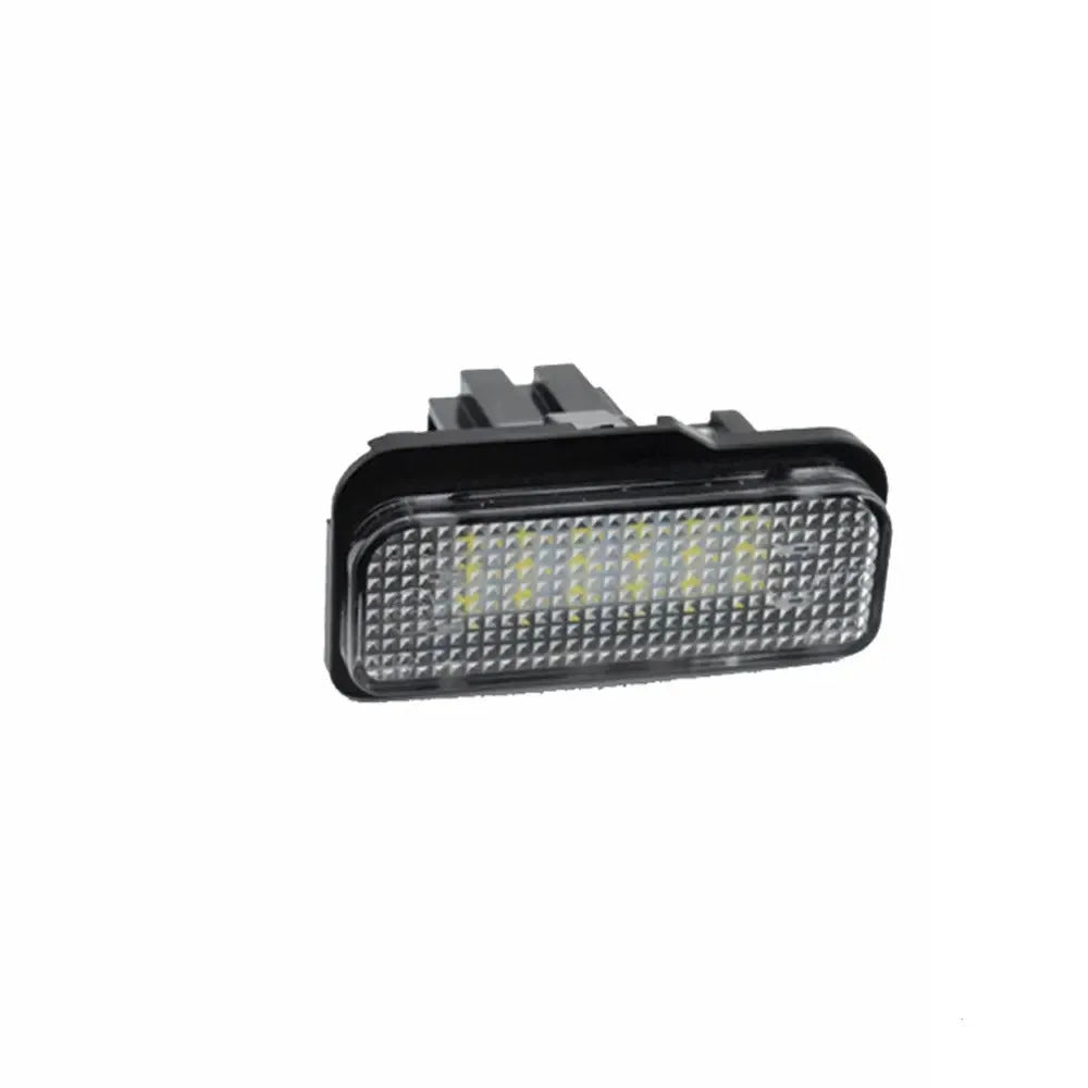 Mercedes Benz compatible LED license plate light unit with white PC housing