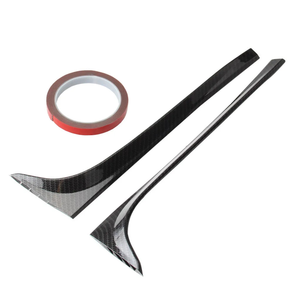 Glossy black ABS plastic rear side spoiler wing for Volkswagen Golf 7 MK7 car.