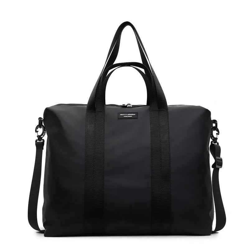 Lightweight Oxford cloth tote bag with 20-35 litre capacity in black colour option