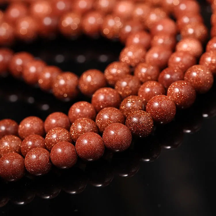 Golden star stone mantra bracelet with 108 beads and fu character pendant