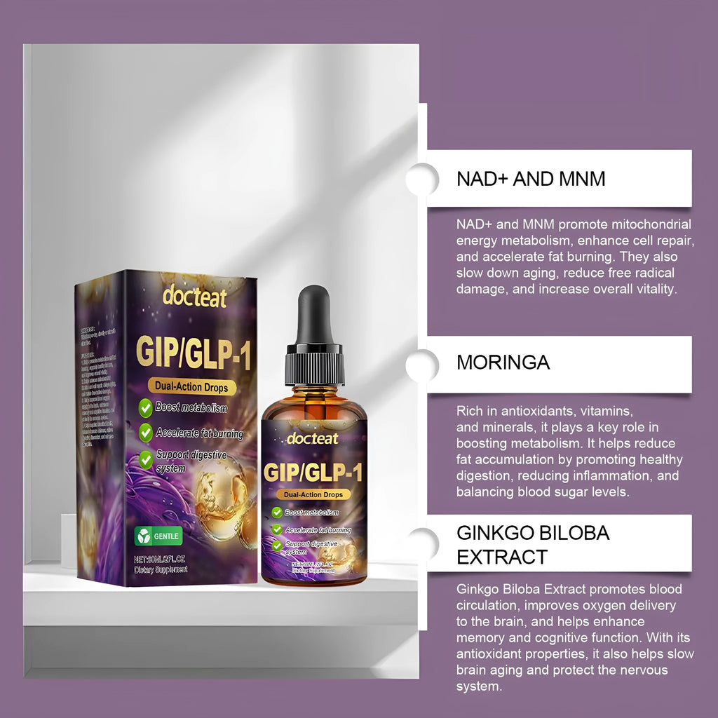 60ml balancing supplement drops bottle with dropper