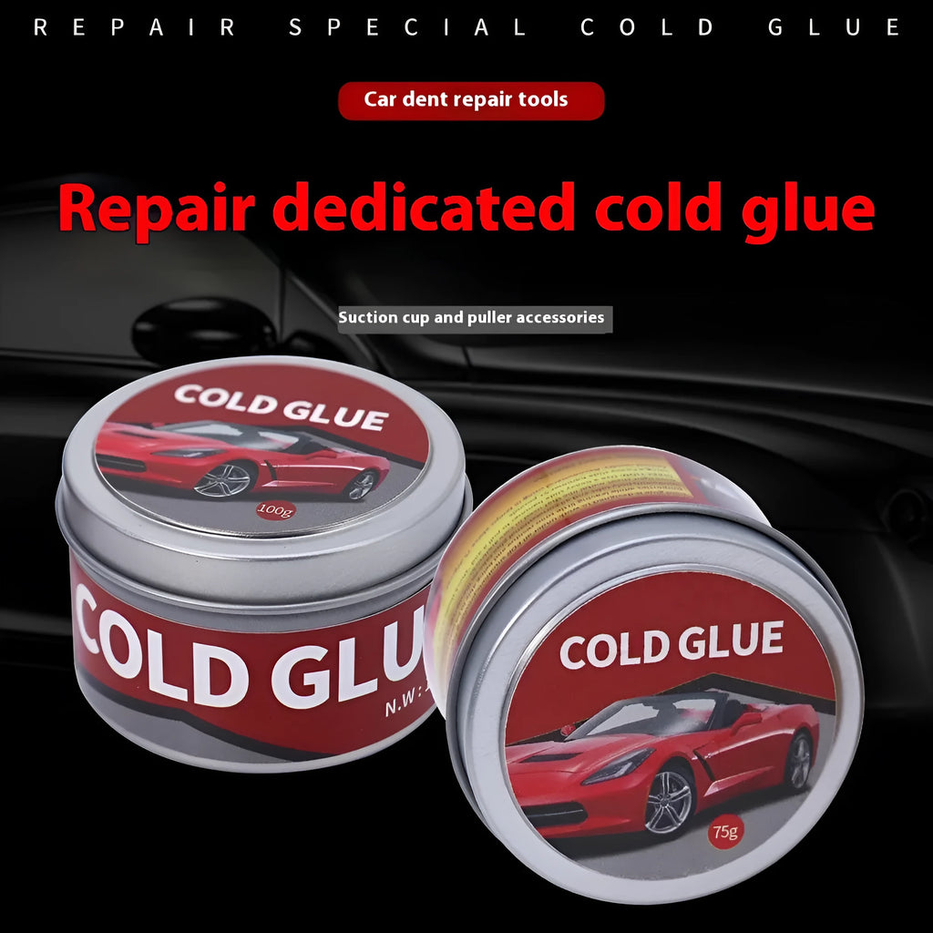 Tube of automotive repair cold glue for car dent and depression repair