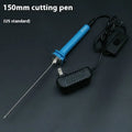 Blue electric heating cutter pen with plastic handle for foam and pearl cotton cutting