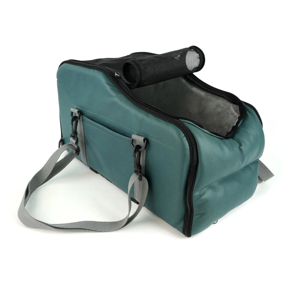 Removable washable car kennel portable pet mat in faux leather and 25D sponge, 45 x 22 x 26.5 cm