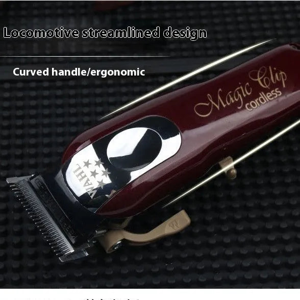 Adult and children's charging hair clippers with stainless steel cutter head and multiple plug options