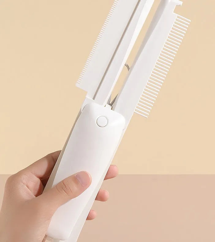 ABS plastic pet grooming brush for cats and dogs with hair removal, knot opening, and massage functions