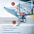 Basketball training ball return with cowhide and iron construction, hanging for portable shooting practice