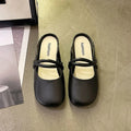 Women's Baotou flip flop sandals in plastic, shown in black, beige and green colour options.