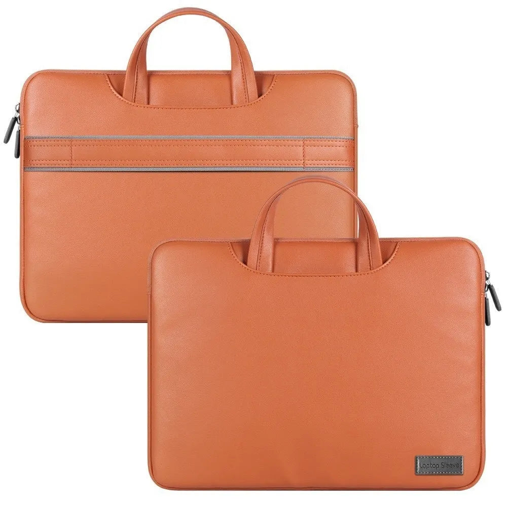 PU leather computer bag with matching power pack for 13-16 inch laptops