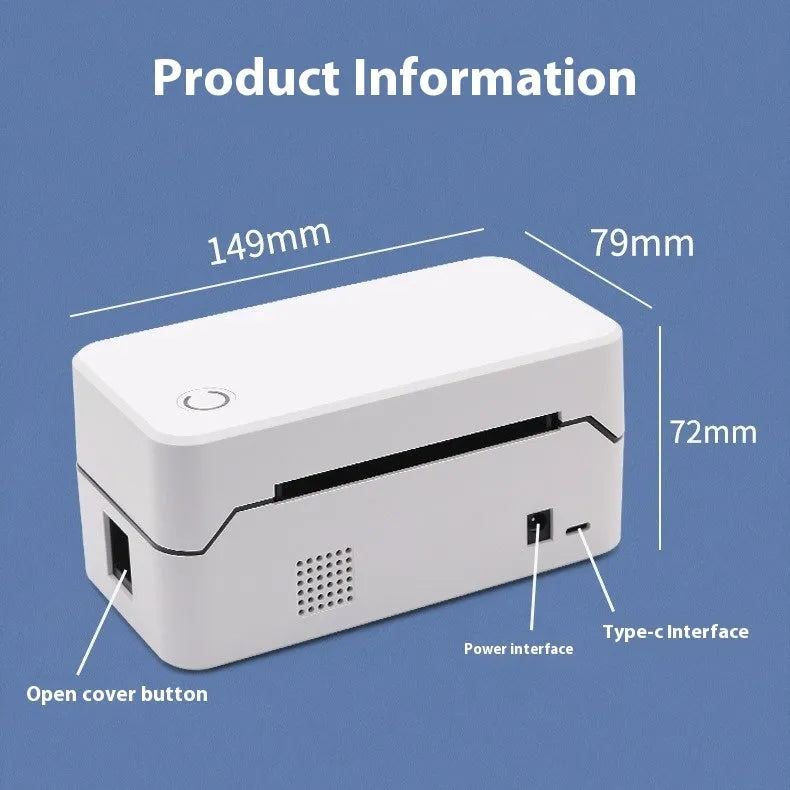 Thermal Express Single Electronic Surface Printer showing compact design with Bluetooth connectivity for retail order printing