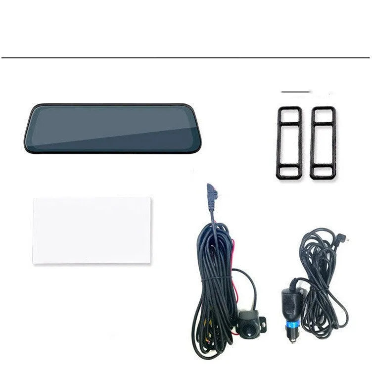 10-inch touchscreen car dashboard camera with front and rear dual-lens 1080p recording system